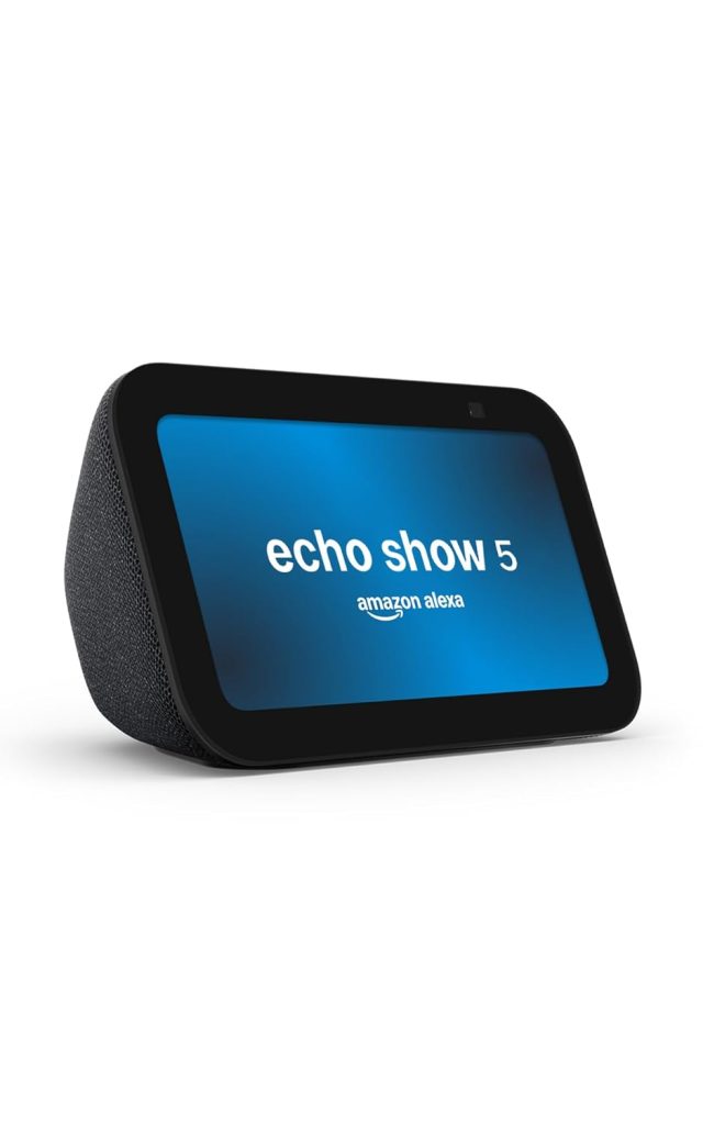 Turn your home smarter in seconds with the compact yet powerful Echo Show 5—your personal assistant with a screen